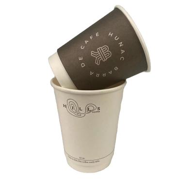 China Best Selling Recyclable Disposable Coffee Cups With Lids Cafe Bistro Coffee Juice 8oz/10oz/12oz Paper Cup for sale