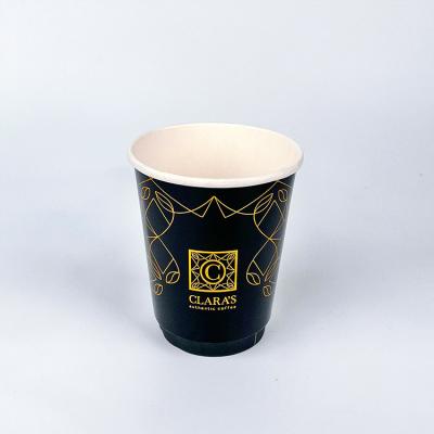 China Recyclable Wholesale Printing Take Away Coffee Cups 12oz 16oz 24oz Single Layer Paper Cups Hot Paper Coffee Cups for sale