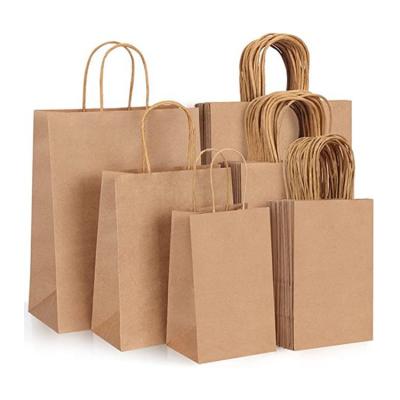 China Best Selling Custom Logo Recyclable Printing Good Quality Brown Black Kraft Paper Bag for sale