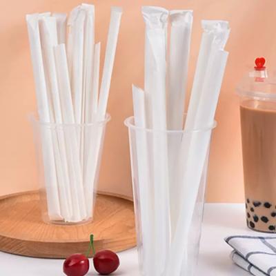 China Customized printed high quality PLA cornstarch biodegradable compostable fiber drinking pla straw for juice for sale