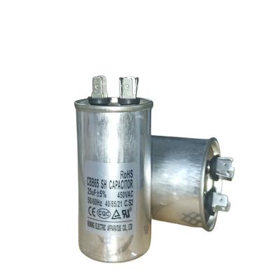 China CBB65 450V 25mfd AC Motor Capacitor 250 Terminals S2 for sale