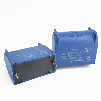 China Ac Motor Start Capacitor CBB61 450V 3.0UF Single Phase Capacitor 10000 Hours for sale