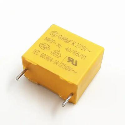 China 0.68UF 275V AC MKP-X2 condensador de polipropileno com CQC à venda