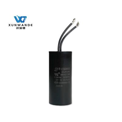 China CBB60 250V 22UF Capacitor Washing Machine Capacitor Self-Healing 3000 Hours for sale