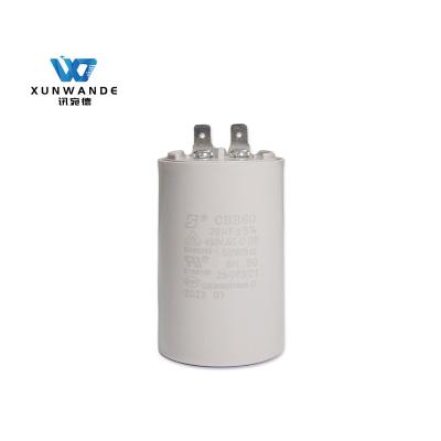 China CBB60 450V 20UF Electric Motor Capacitor 25 / 70 / 21 Gray Plastic Case 3000 Hours for sale