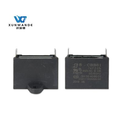 China CBB61 7uF 450V Wiring Fan Capacitor SH S0 B-Class 10000 hours for sale