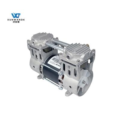 China Air Compressor Head 350W Vacuum Pump No Oil Max Flow 75L/Min Twin Cylinder Piston Engine for sale