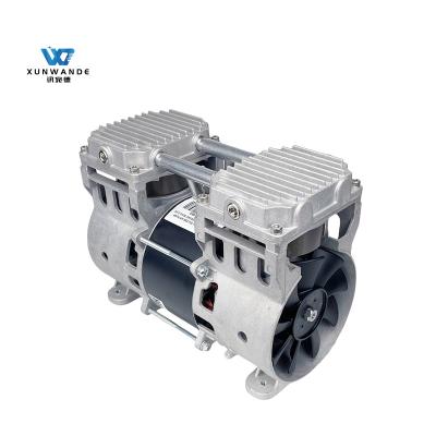 China Two Cylinder Piston 580W 0.75HP Oil Free Air Pump Air Compressor For Beauty Equipment for sale