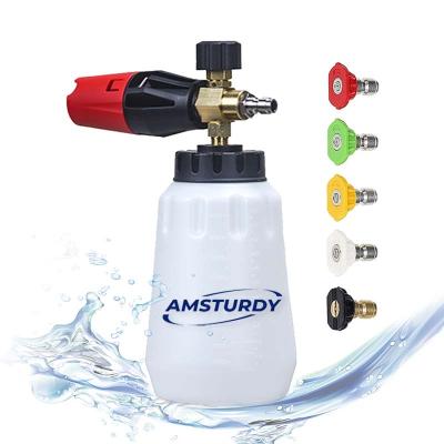 China Original AMSTURDY FCK04T Car Wash Wide Neck Hi Pressure Snow 10mm Foam Cannon for sale