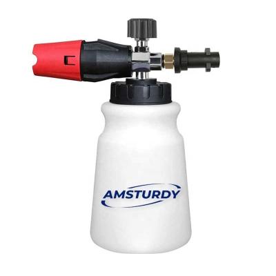 China AMSTURDY FC14N Hi Car Wash Nickel Plating Adjustable Pressure Snow Foam Cannon For Pressure Seal K2 K3 K4 K5 K6 K7 for sale