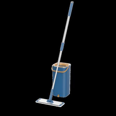 China Sustainable Sobam cleaning wash flat mop and bucket set squeeze mop bucket for flooring cleaning for sale