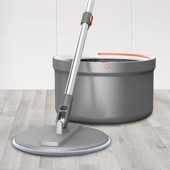 China Sustainable 360 Rotating Square flat bucket mop with Clean and Dirty Water Separation System for sale