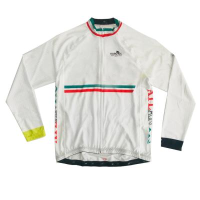 China Antibacterial Custom Moisture Wicking Jersey Breathable Long Sleeve Bike Cycling Shirts for sale