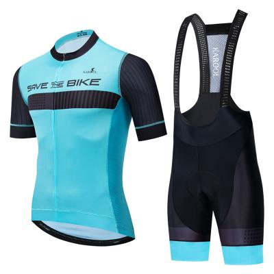 China Antibacterial Cycling Tank Top Set 2021 Team Greatful Cycling Clothing Summer pro cycling suit men sleeve shorts kit top and bottom bib shorts for sale