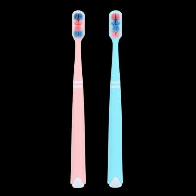 China Disposable custom eco quality plastic luxury manual 10000 ultra soft bristle toothbrush for adult for sale