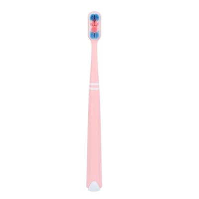 China Disposable eco custom quality plastic luxury 10000 ultra soft bristle manual toothbrush for adult for sale