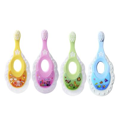 China Baby Little turtle toddler baby gum Prevent swallowing manual kid toothbrush for children for sale