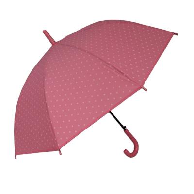 China Whosale Cheapest PEVA Umbrella 21inch 8 Ribs Automatic Open Straight Umbrella Promotional Umbrella for sale