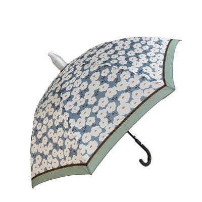 China Art Decor Auto Open Non Drip Umbrella 23inch 8ribs Fabric Umbrella Anti Fall Umbrella for sale