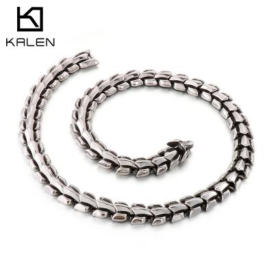 China High Quality Kalen Fashion Dominant Necklaces Wholesale Keel Chain Men's Stainless Steel Jewelry High Quality Necklace For Party for sale