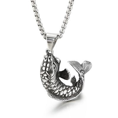 China KALEN Stainless Steel Jewelry Personality Fish FASHIONABLE Punk Popular Men Pendants High Quality Pendant for sale