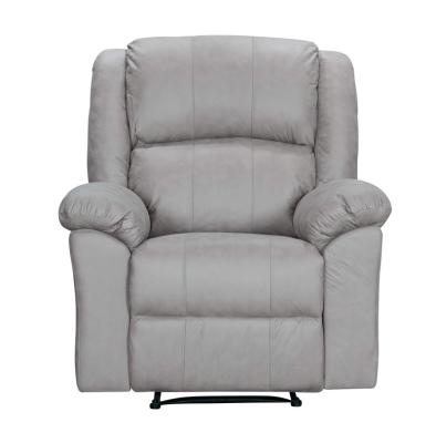 China New design massage recliner chair with two USB port in palomino fabric light gray bed room recliner sofa Franco Camion for sale