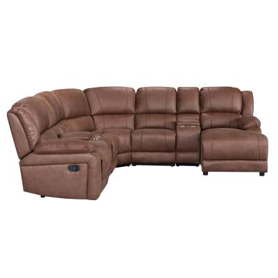 China Hot sale reclining modern corner sofa set furniture for living room L shape sectional recliner for sale