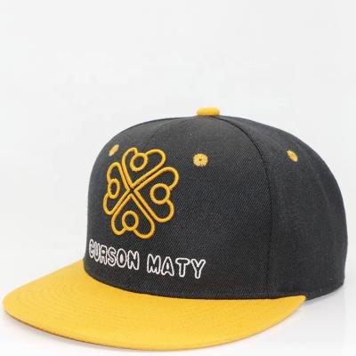 China Men's Women's Adjustable Baseball Snapback Hat Hip-hop Outdoor Sports Yellow Hat for sale