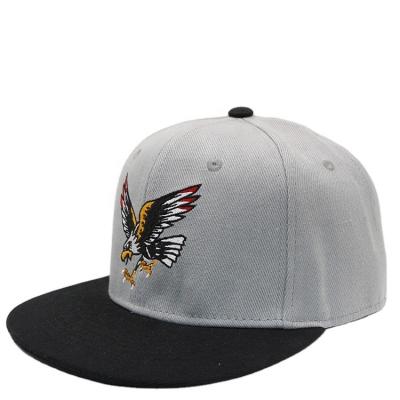 China JOINT Factory Embroidery Eagle Flat Brim Baseball Hip-Hop Hats High Quality Hats for sale