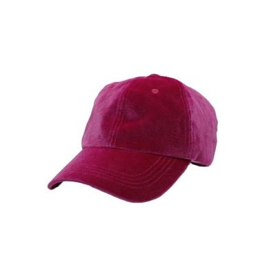 China COMMON Wholesale Female Hats Fashion Velvet Simple Baseball Cap, 6 Panel Hat for sale