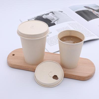 China Coffee Cups Lids Biodegradable Paper Cup Cover For 8oz 12oz 16oz 20oz Paper Cup Take Away Hot Drinks Packaging Lids for sale