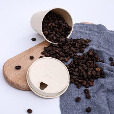 China Biodegradable custom printing 100% biodegradable paper lids for cold and hot drinks coffee paper cup lid for sale