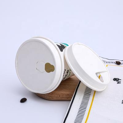 China Biodegradable Custom Logo Biodegradable Paper Lid For Coffee Packaging Coffee Cups Factory Direct Paper Supply for sale