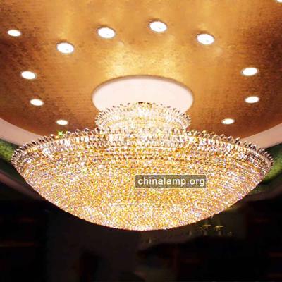 China Hotel Large Ceiling Empire Modern Shell Style Capiz Crystal Chandelier for sale