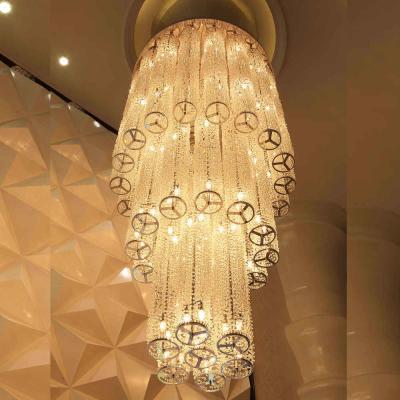 China Custom Made Modern Long Crystal Chandeliers For Homes for sale