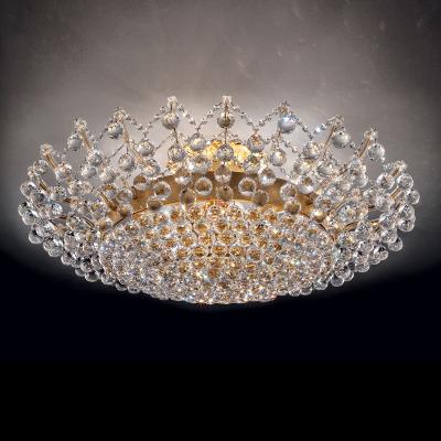 China Modern Modern Flush Mount Crystal Ceiling Light For Living Room for sale