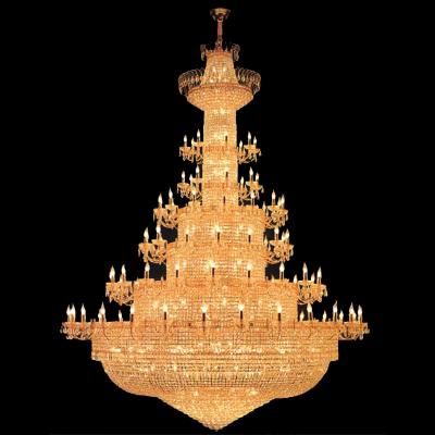 China Custom modern luxury hotel grand empire modern keyming lighting crystal chandeliers for sale