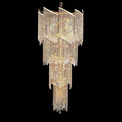 China Modern modern hotel fashionable cfake long crystal chandelier for sale