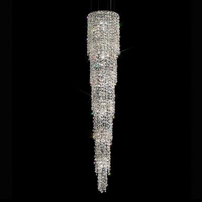 China Long Staircase Modern Decoration Custom Crystal Chandelier for sale