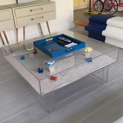 China Marry Jiacheng Modern Style Customized Furniture Transparent Acrylic Table For Living Room for sale