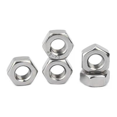 China Heavy Industry Furniture Hardware High Quality Carbon Steel Galvanized M8 Hex Screw Nuts for sale