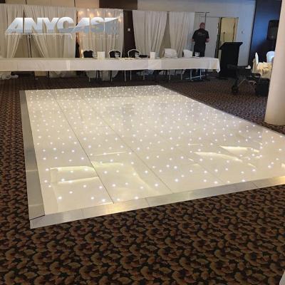 China Event and Wedding Used White Light Weight Starlight Indoor Starlit Led Magnetic Dance Floor Stage Lights For Wedding Rentals for sale