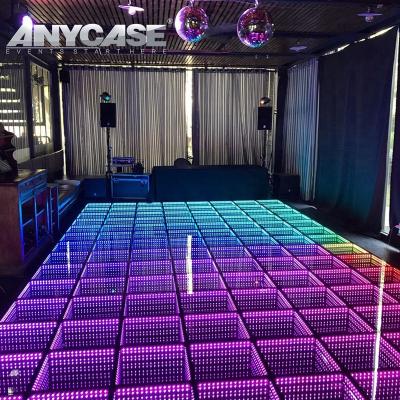 China Christmas ANYCASE Event & Wedding Red Folding Trade Show Top 2years Warranty Light Led Dance Floor for sale