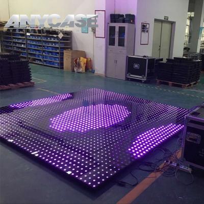 China Event and Wedding Nightclub Original Red Remote Control Portable Pixel Design ANYCASE Magnetic Digital Wireless Dance Floor for sale