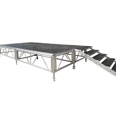 China Easy Installed Aluminum Trade Show DJ Event Stage With Telescopic Legs 4x4ft for sale