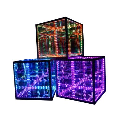 China Tempered glass 30x30x30cm Party Led Lights Cube For Party Hotel Room Decorations With Remote Control Mode for sale