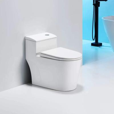 China Modern Floor Standing Ceramic Luster Lavatory Hotel Double-Stream Style WC White WC Toilet for sale