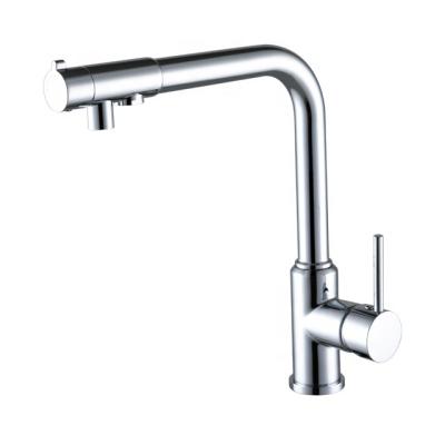 China CJS-620 Faucets Water Filter Beverage 3 Way Drinking Water Mixer Brass Direct Tap Kitchen Faucet for sale