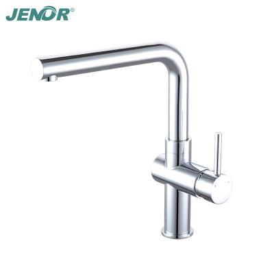 China Long Neck One Hole ABS Water Tap Modern Single Lever Handmade Kitchen Sink Faucet Taps for sale