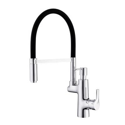 China Wholesale Thermostatic Faucets CP080 Gooseneck In Kitchen Faucet With Handmade Soap Dispenser Sink Faucet for sale